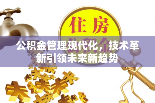 博尔塔拉蒙古公积金管理现代化，技术革新引领未来新趋势