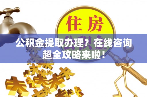 博尔塔拉蒙古公积金提取办理？在线咨询超全攻略来啦！