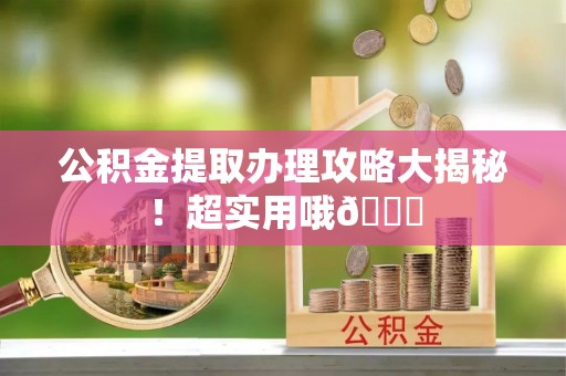 博尔塔拉蒙古公积金提取办理攻略大揭秘！超实用哦😉